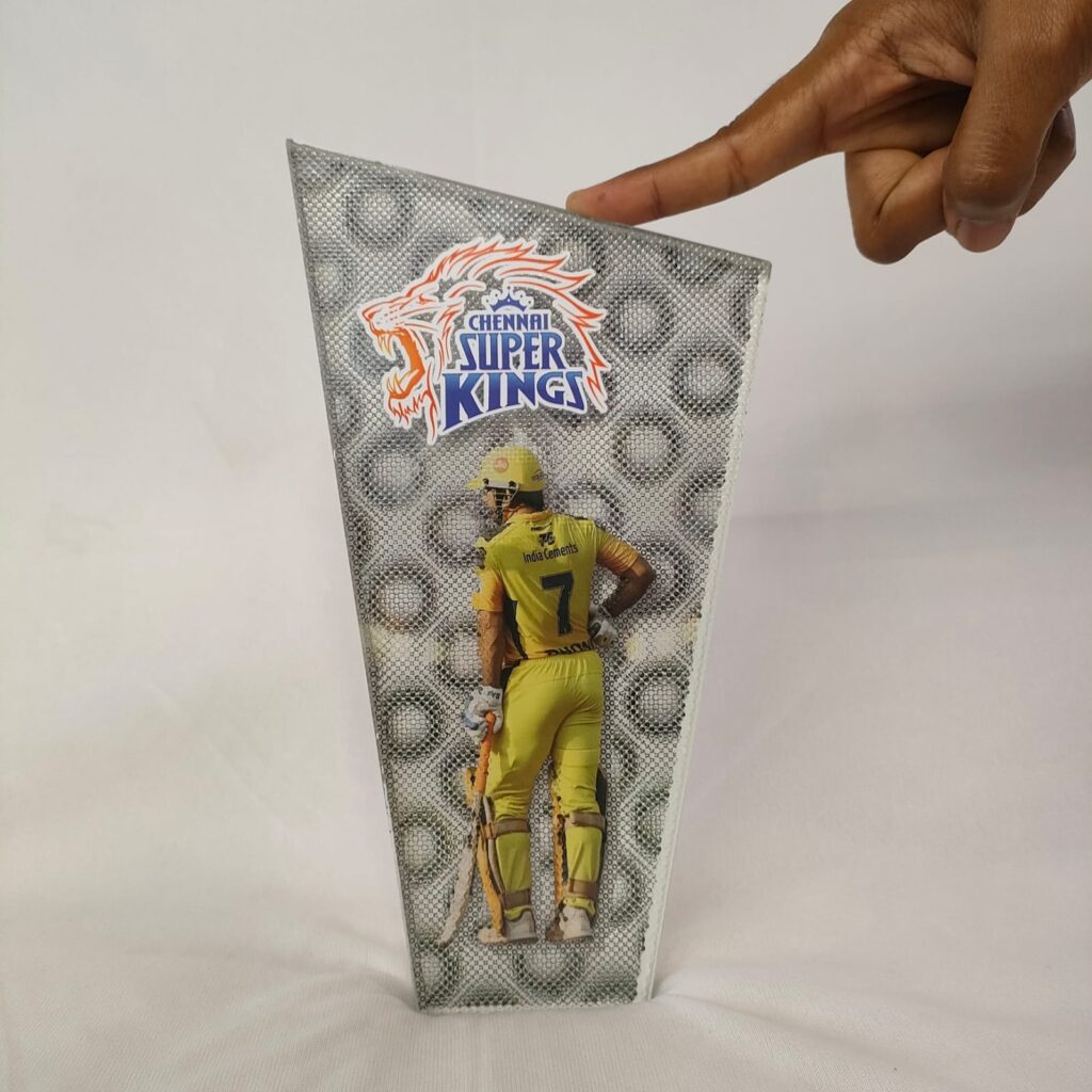 3D Magic Print on Glass Trophy
