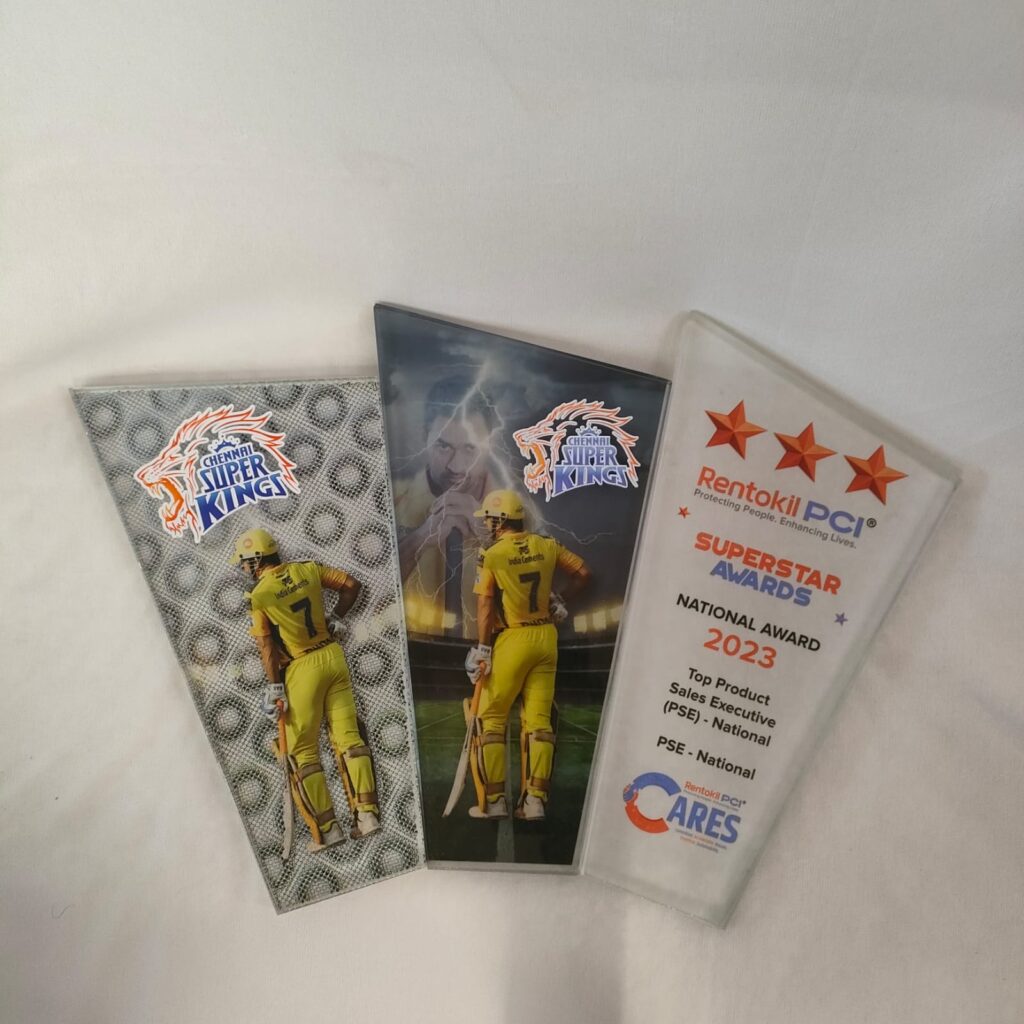 Glass Printing on Trophy