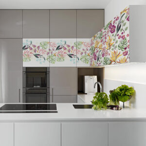 UV Digital Printing on Kitchen Glass Cabinets 1