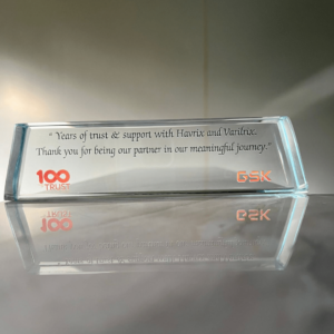 glass trophy printed