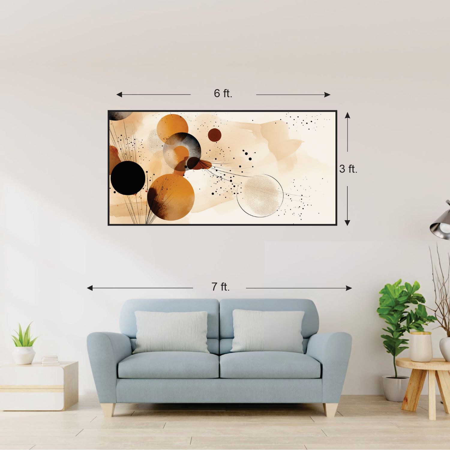 Abstract Art Canvas Print 3 Image 3