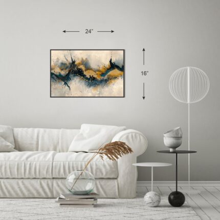 Abstract Elegance - A Modern Canvas Print (24"x16" Rolled Canvas)