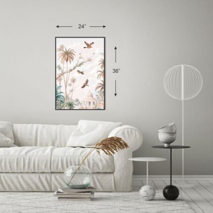 Tropical Paradise - A Serene Escape (24"x36" Rolled Canvas)