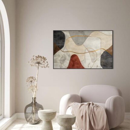 Serene Serenity - A Modern Abstract Canvas Print (24"x36" Rolled Canvas)