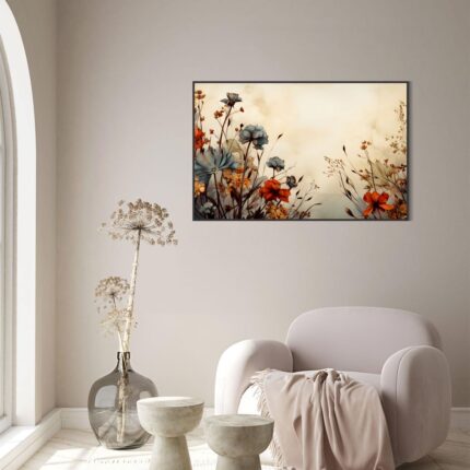 Serene Serenity - A Floral Tapestry (24"x36" Rolled Canvas)