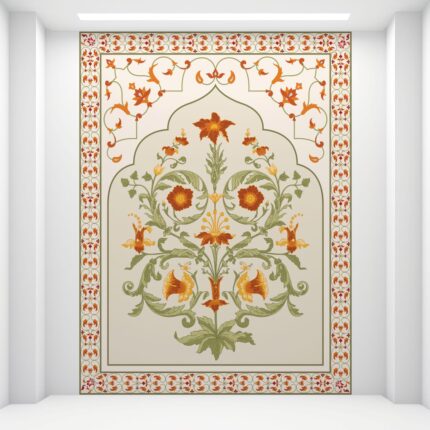Intricate Floral Symphony UV Digital Printed Self-Adhesive Wallpaper - Elegant Traditional Design