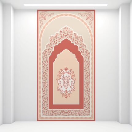 Ornate Floral Arch UV Digital Printed Self-Adhesive Wallpaper - Elegant Heritage Design