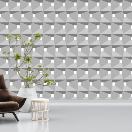 Three-Dimensional Cube UV Digital Printed Self-Adhesive Wallpaper - Modern Geometric Design