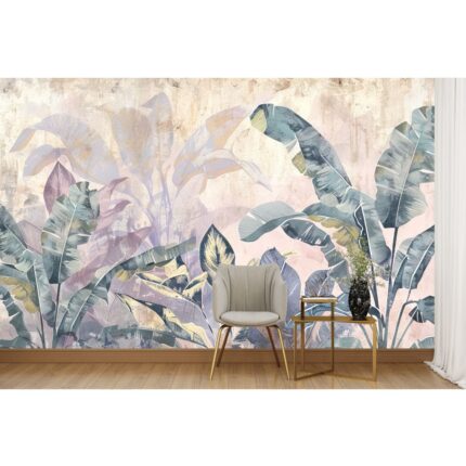 Elegant Botanical Peel and Stick Wallpaper - Set of 4 Panels